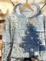 Women's Christmas Print Casual Hoodie