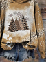 Women's Christmas Print Casual Hoodie