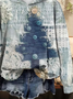 Women's Christmas Print Casual Hoodie
