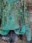 Women's Floral Print Casual Hoodie