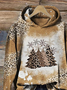 Women's Christmas Print Casual Hoodie