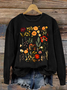 Subtle Anti-Trump Flowers Sweatshirts , Anti-Maga Floral , Fdt Merch, Feminist Gift Casual Sweatshirts Casual Sweatshirt