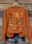 Subtle Anti-Trump Flowers Sweatshirts , Anti-Maga Floral , Fdt Merch, Feminist Gift Casual Sweatshirts Casual Sweatshirt