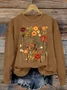 Subtle Anti-Trump Flowers Sweatshirts , Anti-Maga Floral , Fdt Merch, Feminist Gift Casual Sweatshirts Casual Sweatshirt