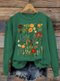 Subtle Anti-Trump Flowers Sweatshirts , Anti-Maga Floral , Fdt Merch, Feminist Gift Casual Sweatshirts Casual Sweatshirt