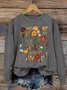 Subtle Anti-Trump Flowers Sweatshirts , Anti-Maga Floral , Fdt Merch, Feminist Gift Casual Sweatshirts Casual Sweatshirt