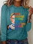 When Injustice Becomes Law Resistance Becomes Duty Rbg Quote Casual Long Sleeve Shirt