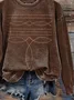 Abstract Casual Printing Sweatshirt