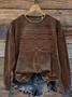 Abstract Casual Printing Sweatshirt