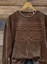 Abstract Casual Printing Sweatshirt