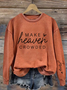 Women's Make Heaven Crowded Print Sweatshirt