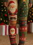 Women's Home Wear Christmas Party Slim Fit Knitted Warm And Comfortable Leggings