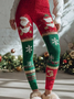 Women's Home Wear Christmas Party Slim Fit Knitted Warm And Comfortable Leggings