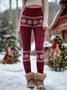 Women's Home Wear Christmas Party Slim Fit Knitted Warm And Comfortable Leggings