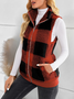 Polyester Cotton Stand Collar Elegant Vest