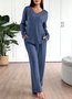 Plain Simple Cotton Two-Piece Set
