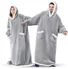 Home Clothes Jacket Lazy Hooded Sweater Thickened Blanket Loose Pullover Wearable Blanket Couple Parent-Child Style