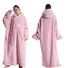 Home Clothes Jacket Lazy Hooded Sweater Thickened Blanket Loose Pullover Wearable Blanket Couple Parent-Child Style