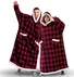 Home Clothes Jacket Lazy Hooded Sweater Thickened Blanket Loose Pullover Wearable Blanket Couple Parent-Child Style