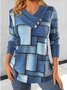 Striped Cotton Casual Others T-Shirt