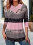 Loose Casual Others Cotton T-Shirt