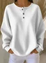 Loose Simple Crew Neck Plain T-Shirt
