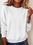Plain Casual Sweatshirt