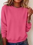 Plain Casual Sweatshirt