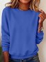 Plain Casual Sweatshirt