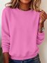 Plain Casual Sweatshirt