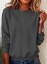 Plain Casual Sweatshirt