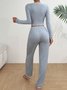 Plain Regular Fit Simple Lounge Set