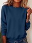 Plain Casual Sweatshirt