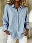 Shawl Collar Loose Casual Christmas Shirt