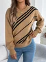 Geometric Regular Fit Casual Sweater