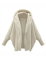 Loose Lapel Collar Dolman Sleeve Split Joint Girly Coat