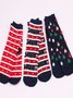 Women's Christmas Socks Autumn And Winter Fur Socks Santa Claus Elk Christmas Tree Snowman Snowflake Striped Gift Mid-tube Christmas Socks