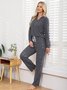 Casual Regular Fit Plain Pajama Set