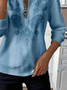 Women's Floral Print Casual Zip-Up Long Sleeve Sweatshirt