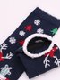 Women's Christmas Socks Autumn And Winter Fur Socks Santa Claus Elk Christmas Tree Snowman Snowflake Striped Gift Mid-tube Christmas Socks
