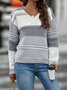 V Neck Casual Sweater