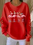 Christmas Printing Casual Sweatshirt
