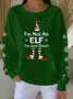 Crew Neck Casual Christmas Sweatshirt