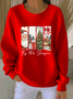 Printing Christmas Casual Crew Neck Sweatshirt