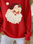 Printing Casual Christmas Sweatshirt