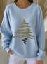 Christmas Printing Casual Crew Neck Sweatshirt