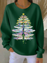 Printing Christmas Tree Casual Sweatshirt