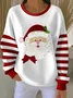 Women's Christmas Print Casual Crew Neck Sweatshirt