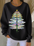 Printing Christmas Tree Casual Sweatshirt