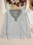 Lady Romance V Neck Loose Acrylic Sweater